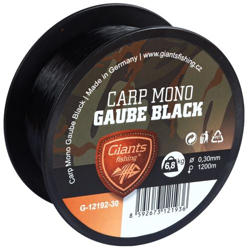 Giants fishing Vlasec Carp Mono Gaube Black|1200m