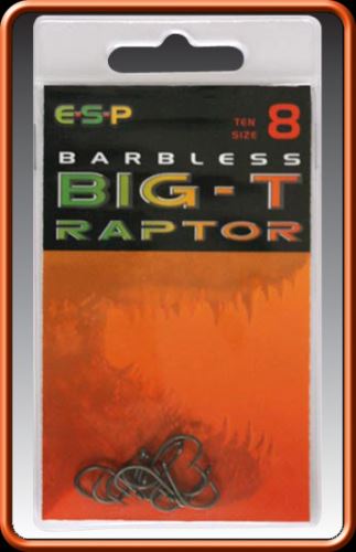 ESP háčky bez protihrotu Big-T Raptor Barbless