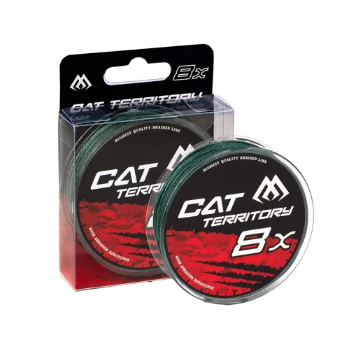 Mikado Pleténá Šňůra CAT TERRITORY OCTA BRAID 1.20mm/153kg/30m - ZELENÁ