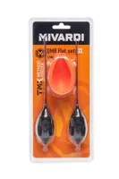 Mivardi Sada rychlovýměnných method krmítek QMR Flat XL long (50g + 60g + mould) (4)