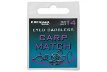 Drennan háčky bez protihrotu Eyed Carp Match Barbless (4)
