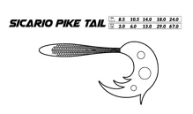 Mikado NÁSTRAHA - SICARIO PIKE TAIL 14cm - 2ks (1)