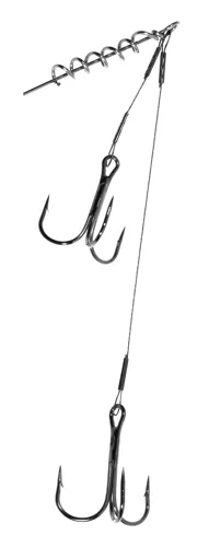 Jaxon - ScrewIn Stinger 2xTrojháček vel. 1a2/0, 1x7 Lanko 14cm+4cm 15kg (AJ-PAK14)