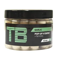 TB Baits Plovoucí  Boilie Pop-Up White Garlic + NHDC 65 g - 12 mm