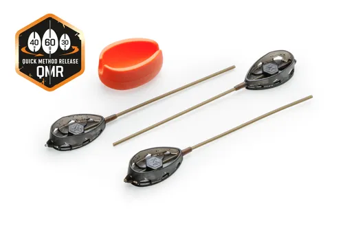 Mivardi Sada rychlovýměnných method krmítek QMR Flat L long (30g + 40g + 50g + mould)