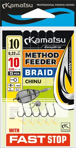 Kamatsu Návazec METHOD FEEDER BRAID CHINU FAST STOP 5ks