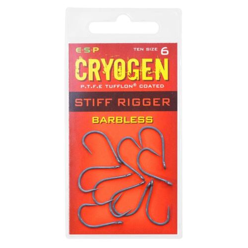 ESP háčky Cryogen Stiff Rigger Barbless  10ks