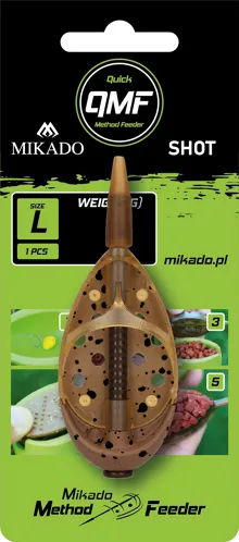 Mikado KRMÍTKO - METHOD FEEDER SHOT Q.M.F. SYSTEM L 1 ks