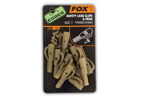 FOX - Závěs Edges Safety Lead Clips & Pegs vel.7 (10ks)