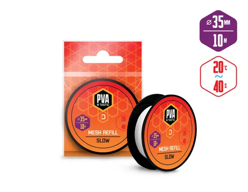 Punčocha náhradní Delphin PVA n ́tastic / 10m - 35mm 35mm(široká) / pomaly rozpustná