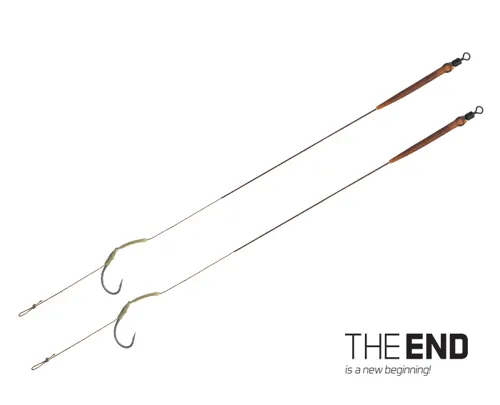 Návazec Delphin THE END Skin RIG / 2ks 20cm/25lbs/#8
