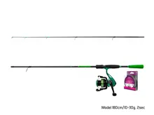 Přívlačový set Delphin GreenSPIN 210cm/30g + 2T + 0,234mm (1)