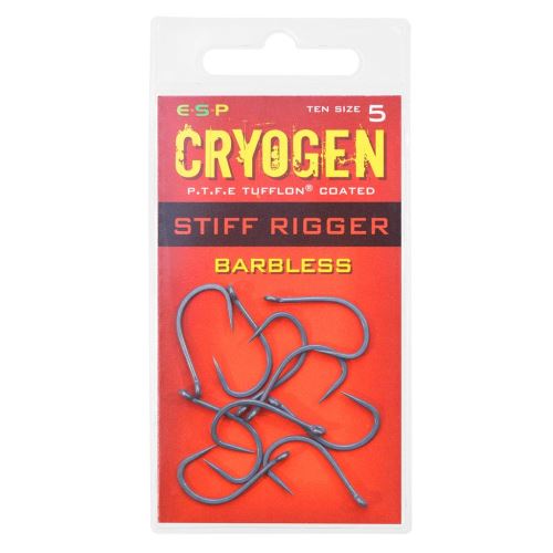 ESP háčky Cryogen Stiff Rigger Barbless  10ks