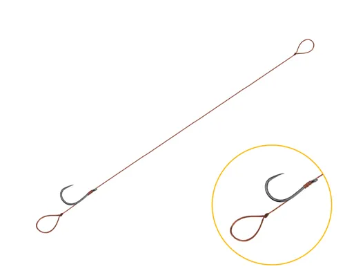 Feederový návazec Delphin Proxi 8 Loop / 6ks 8cm