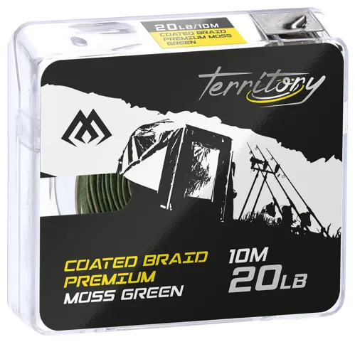 Mikado PLETENÁ NÁVAZCOVÁ - COATED BRAID PREMIUM - MECHOVĚ ZELENÝ 10m