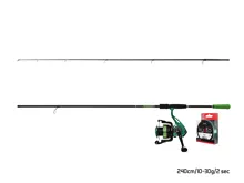 Přívlačový set Delphin GreenSPIN 210cm/30g + 2T + 0,234mm (3)