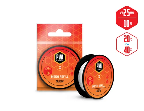 Punčocha náhradní Delphin PVA n ́tastic / 10m - 25mm 25mm(úzká) / pomaly rozpustná