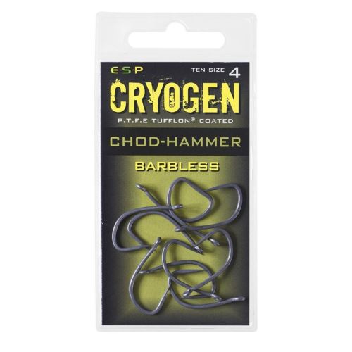 ESP háčky bez protihrotu  Chod-Hammer Cryogen Barbless