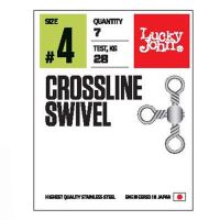 Lucky John obratlíky Crossline Swivel vel. 6 ks