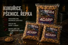 4Carp Mix kukuřice, řepka, pšenice vařená 5kg 4Carp Mix kukuřice, řepka, pšenice vařená 5kg