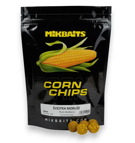 Mikbaits Corn Chips boilie Švestka Moruše