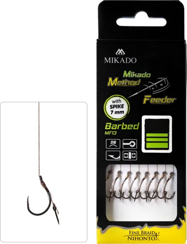Mikado NÁVAZEC - MF - S JEHLOU - HÁČEK S PROTIHROTEM  PLETENÁ ŠŇŮRA 0.16mm/10cm