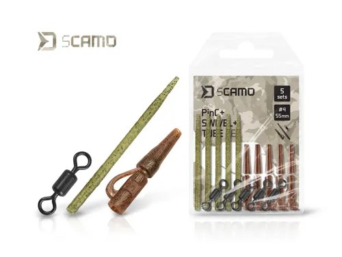 Delphin Set sCAMO PinC + Swivel + Tube / 5 setů #4