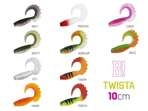 Umělá nástraha Delphin TWISTA UVs / 5ks 10cm