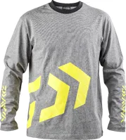 Daiwa - Triko s dlouhým rukávem D-Vec T-Shirt LS grey/yellow XL