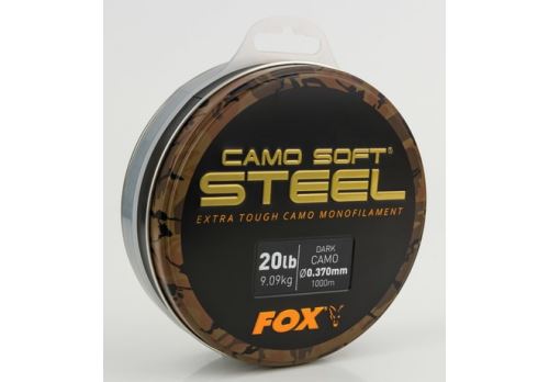 FOX - Vlasec Edges Soft Steel Dark Camo 0.370mm 20lb / 9.10kg 1000m