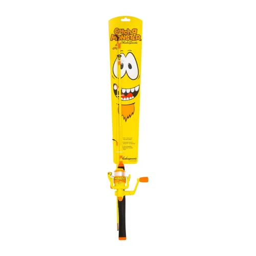 Dětský set prut s navijákem a vlascem Shakespeare Catch a Monster Yellow Spin Set 1,40mm