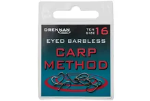 Drennan háčky bez protihrotu Eyed Carp Method Barbless (10)