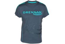 Drennan triko T-Shirt Grey/Aqua vel. XL