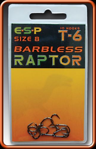 ESP háčky bez protihrotu Raptor T6 Barbless