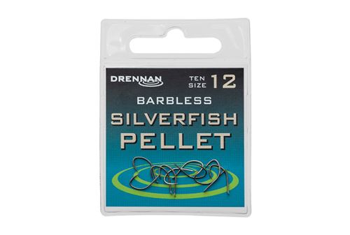 Drennan háčky bez protihrotu Silverfish Pellet Barbless
