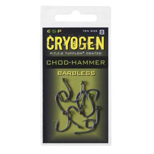 ESP háčky bez protihrotu  Chod-Hammer Cryogen Barbless
