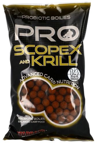 Starbaits - Pro Scopex & Krill - Boilie potápivé 1kg