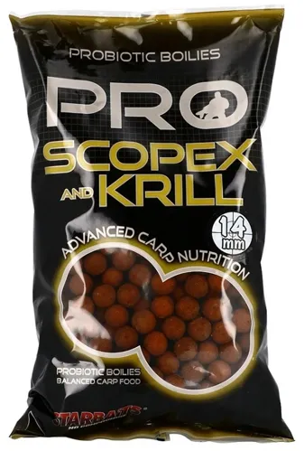 Starbaits - Pro Scopex & Krill - Boilie potápivé 1kg