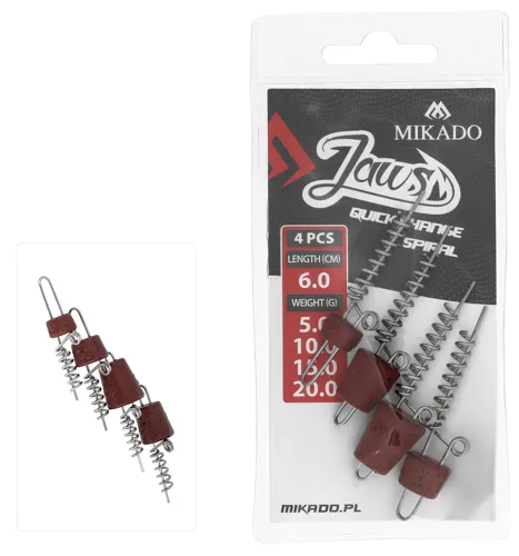 Mikado Vrut na nástrahy JAWS QUICK CHANGE SPIRAL 6cm - 3 ks