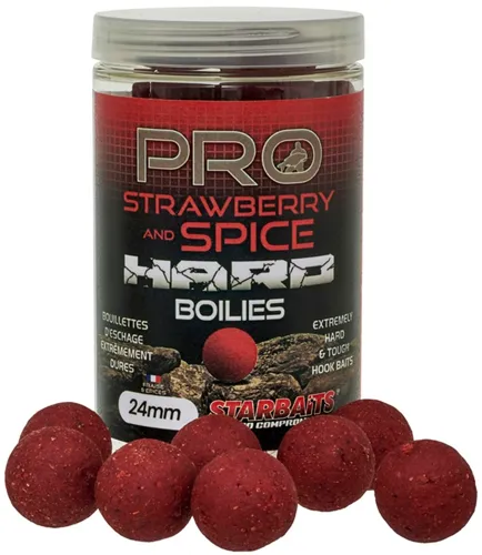 Starbaits Hard Boilies Pro Strawberry Spice 200g