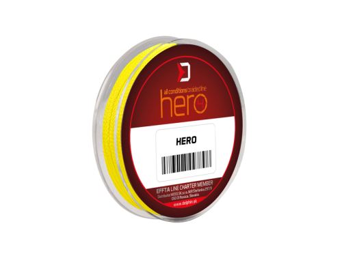 Delphin HERO 4 / fluo žlutá 15m